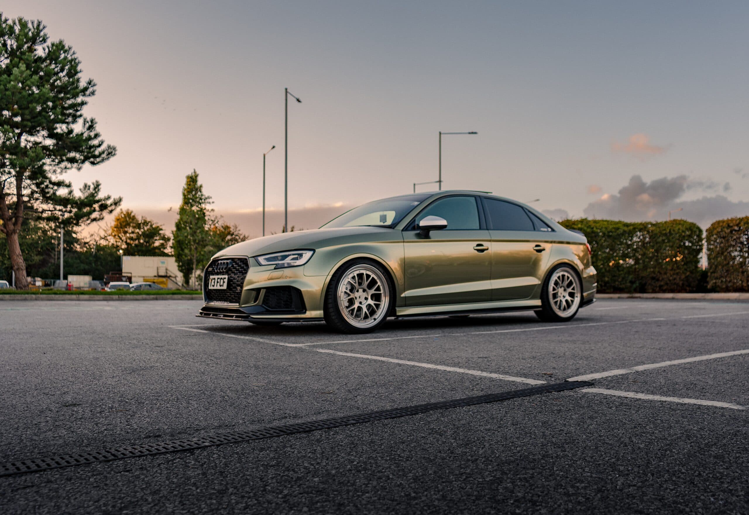 Audi RS3 saloon Y3 FCF: Front three-quarter