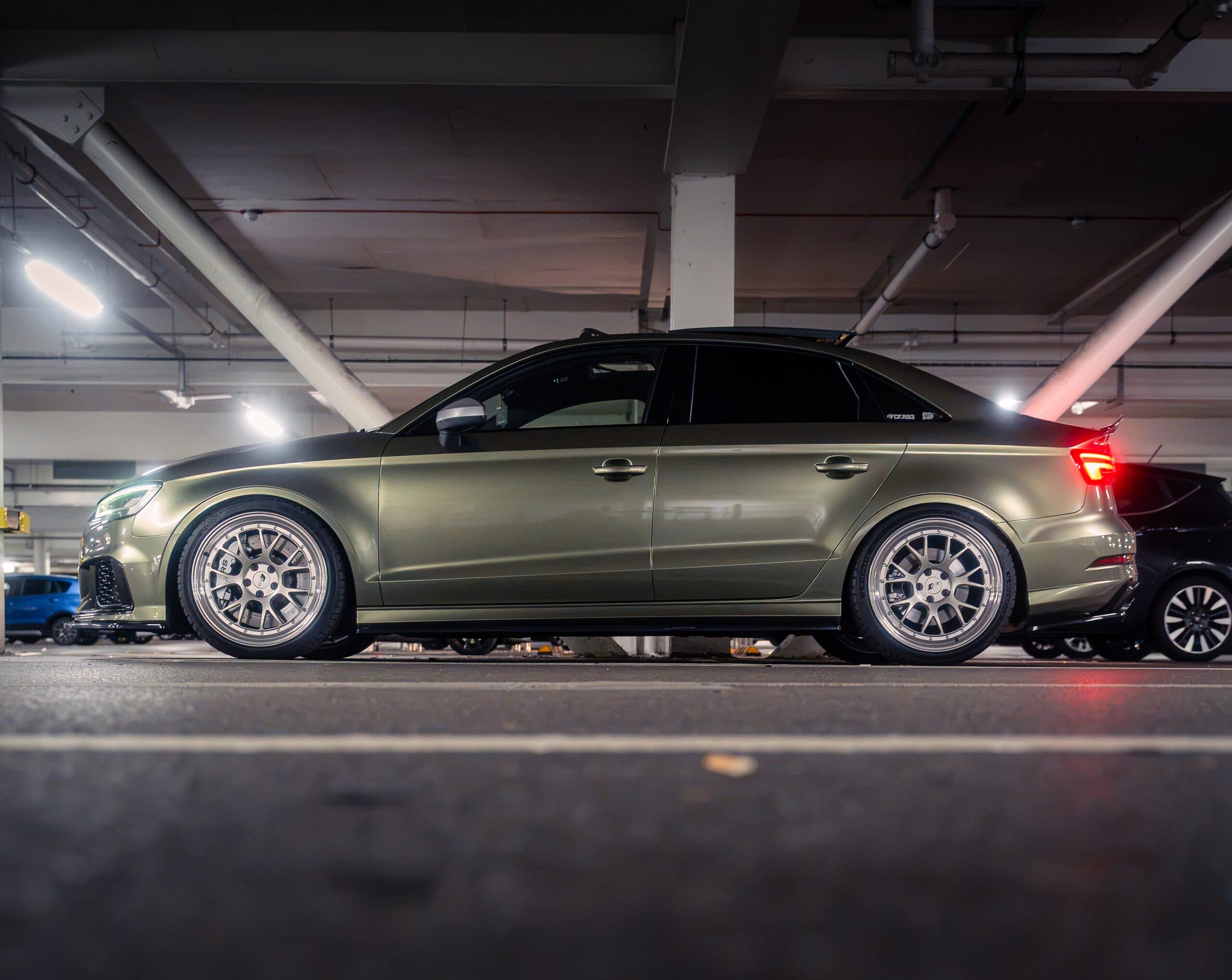 Audi RS3 saloon Y3 FCF: Side profile